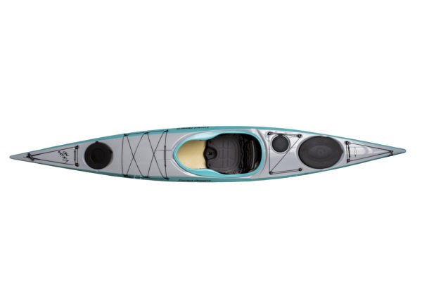 silver and blue color vision 140 hybrid kayak fluid fun canoe and kayak